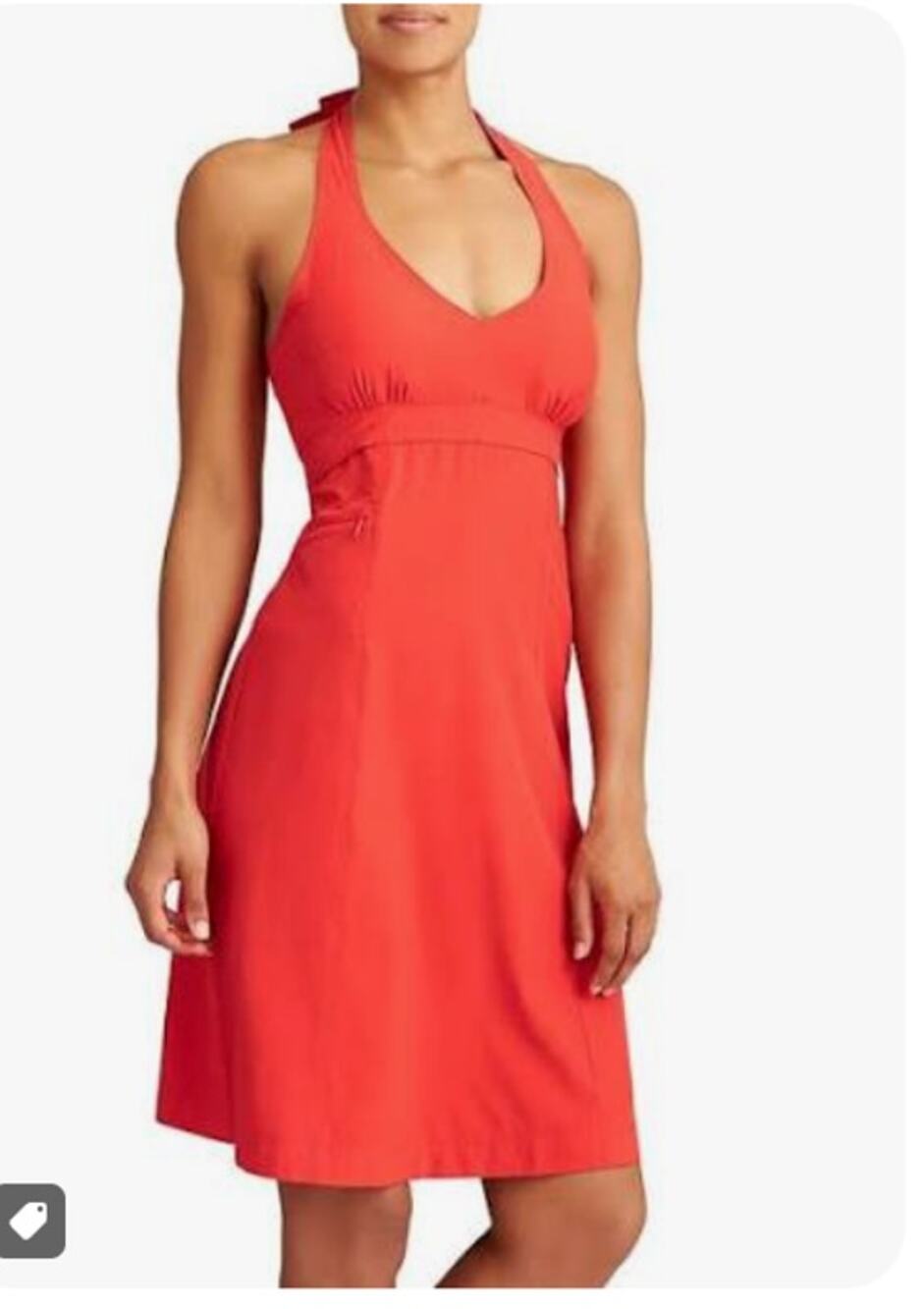 Athleta Red Pack Everywhere Halter Dress Size 2P